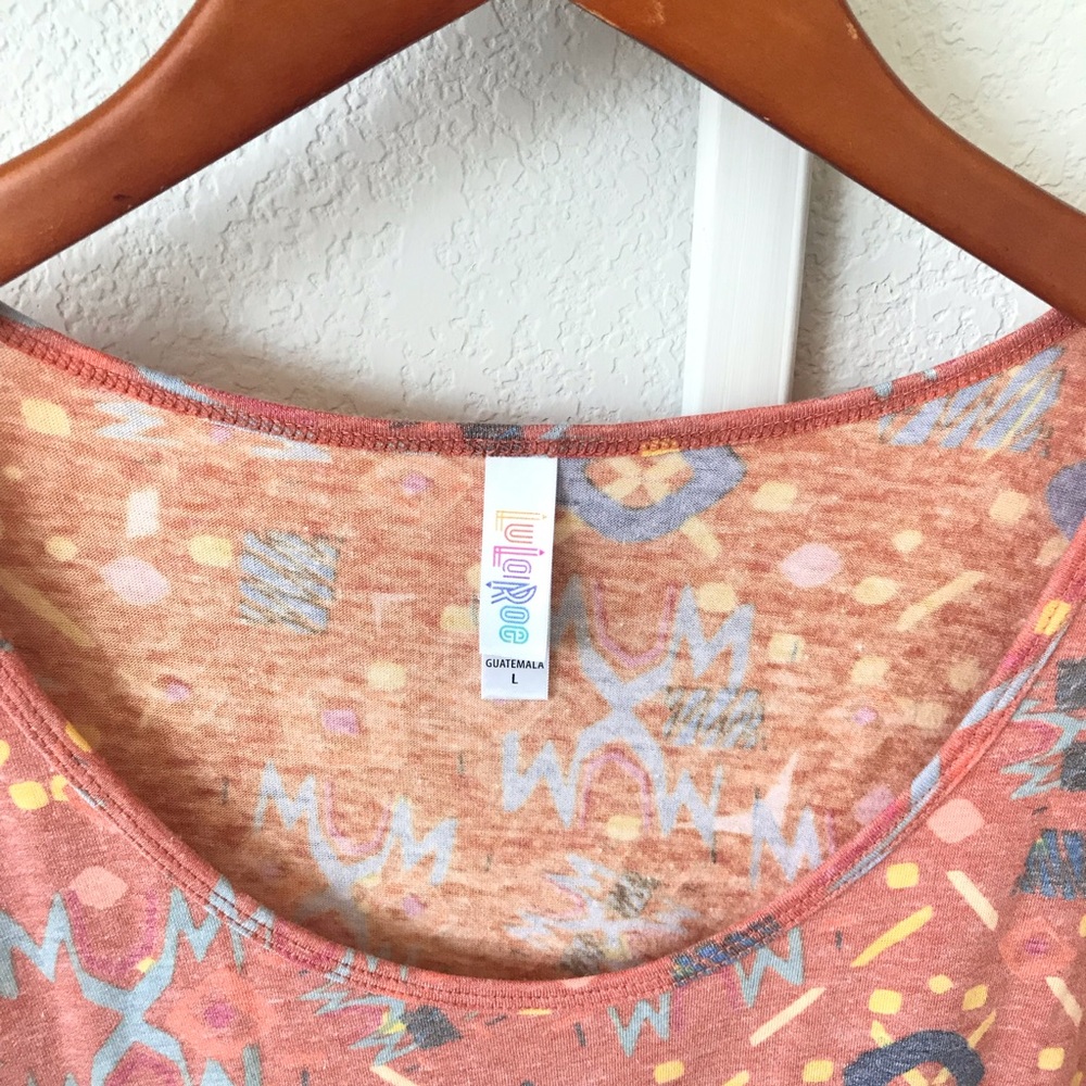 LuLaRoe Perfect T Shirt NWT Colorful Tribal Print - Picture 3 of 4